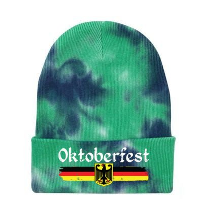 Oktoberfest German Drinking Vintage German Flag Tie Dye 12in Knit Beanie