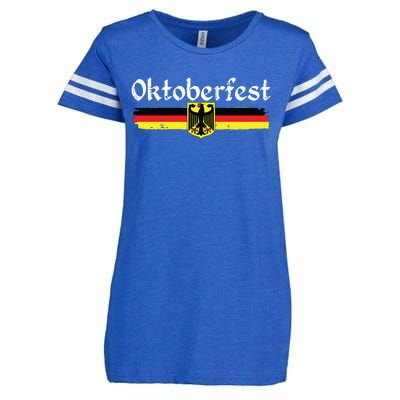 Oktoberfest German Drinking Vintage German Flag Enza Ladies Jersey Football T-Shirt