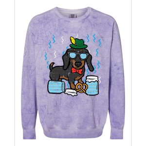 Oktoberfest German Dachshund Dog Owner Doxie Colorblast Crewneck Sweatshirt