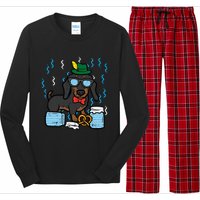 Oktoberfest German Dachshund Dog Owner Doxie Long Sleeve Pajama Set