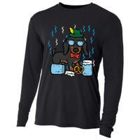 Oktoberfest German Dachshund Dog Owner Doxie Cooling Performance Long Sleeve Crew