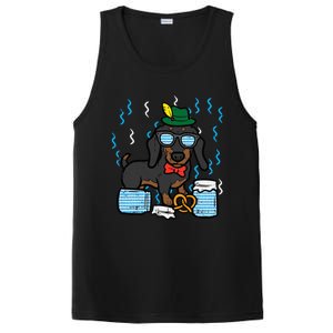 Oktoberfest German Dachshund Dog Owner Doxie PosiCharge Competitor Tank