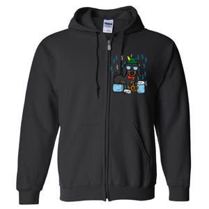 Oktoberfest German Dachshund Dog Owner Doxie Full Zip Hoodie