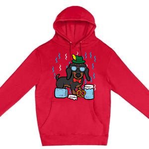 Oktoberfest German Dachshund Dog Owner Doxie Premium Pullover Hoodie