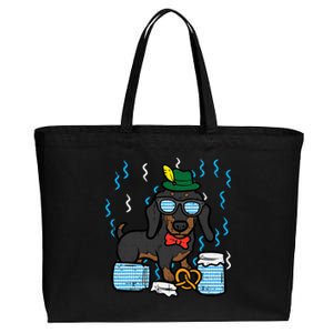 Oktoberfest German Dachshund Dog Owner Doxie Cotton Canvas Jumbo Tote