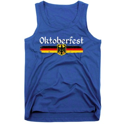 Oktoberfest German Drinking Women Vintage German Flag Tank Top