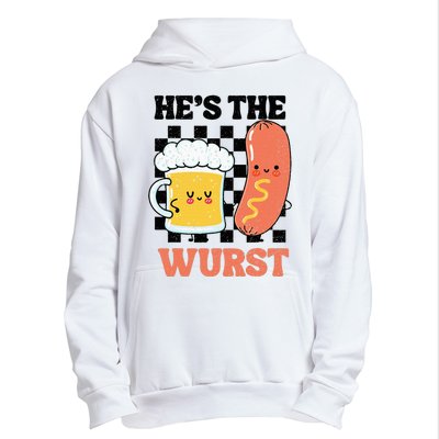 Oktoberfest German Drinking HeS The Wurst Couple Matching Urban Pullover Hoodie