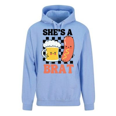 Oktoberfest German Drinking SheS A Brat Couple Matching Unisex Surf Hoodie