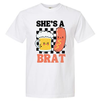 Oktoberfest German Drinking SheS A Brat Couple Matching Garment-Dyed Heavyweight T-Shirt