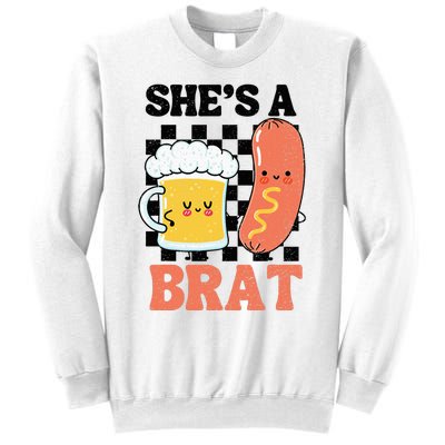 Oktoberfest German Drinking SheS A Brat Couple Matching Sweatshirt