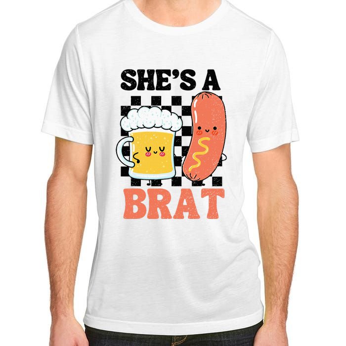 Oktoberfest German Drinking SheS A Brat Couple Matching Adult ChromaSoft Performance T-Shirt