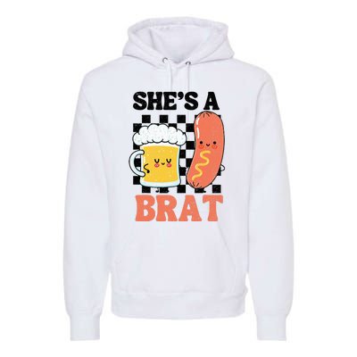 Oktoberfest German Drinking SheS A Brat Couple Matching Premium Hoodie