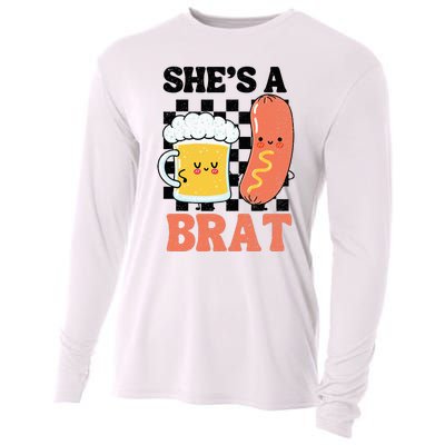 Oktoberfest German Drinking SheS A Brat Couple Matching Cooling Performance Long Sleeve Crew