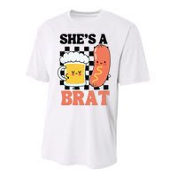 Oktoberfest German Drinking SheS A Brat Couple Matching Performance Sprint T-Shirt