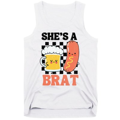 Oktoberfest German Drinking SheS A Brat Couple Matching Tank Top