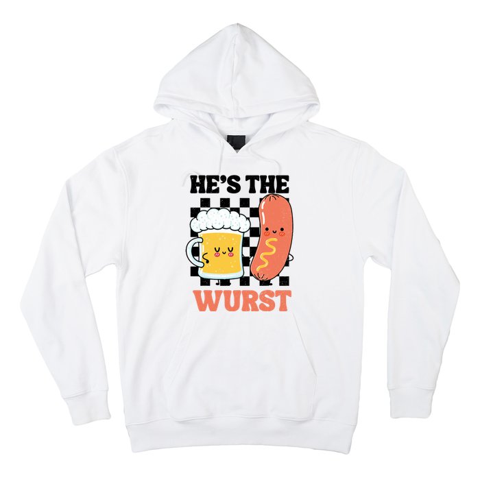 Oktoberfest German Drinking HeS The Wurst Couple Matching Hoodie