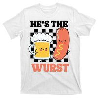 Oktoberfest German Drinking HeS The Wurst Couple Matching T-Shirt