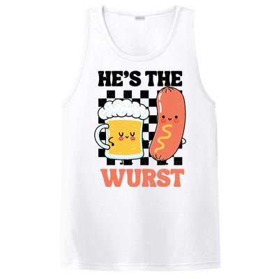 Oktoberfest German Drinking HeS The Wurst Couple Matching PosiCharge Competitor Tank