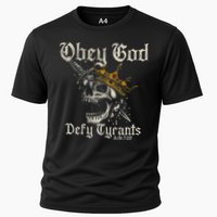 Obey God Defy Tyrants Skull Cooling Performance Crew T-Shirt