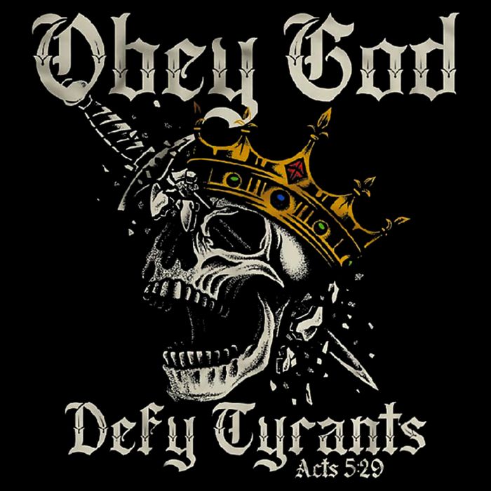 Obey God Defy Tyrants Skull Cooling Performance Crew T-Shirt