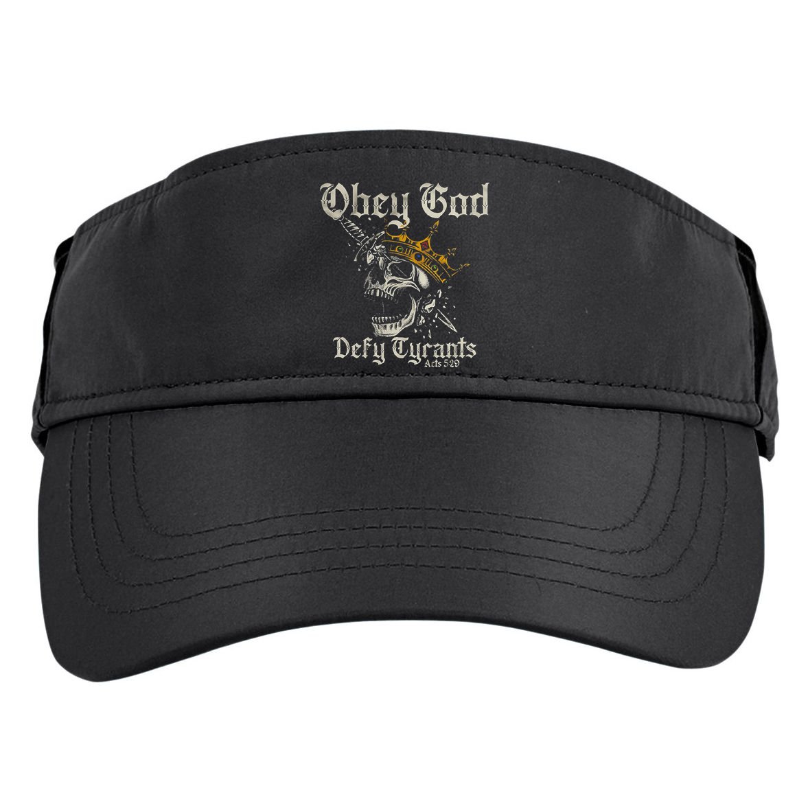 Obey God Defy Tyrants Skull Adult Drive Performance Visor