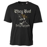 Obey God Defy Tyrants Skull Cooling Performance Crew T-Shirt