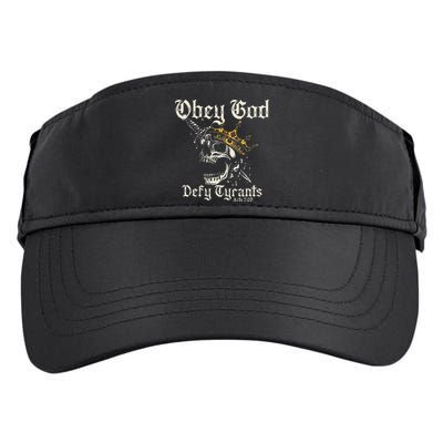 Obey God Defy Tyrants Skull Adult Drive Performance Visor