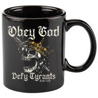 Obey God Defy Tyrants Skull 11oz C Handle Ceramic Mug