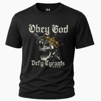 Obey God Defy Tyrants Skull Cooling Performance Crew T-Shirt