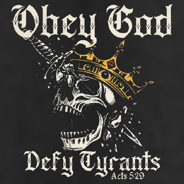 Obey God Defy Tyrants Skull Adult Drive Performance Visor