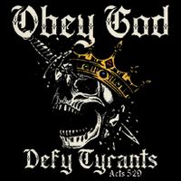 Obey God Defy Tyrants Skull Cooling Performance Long Sleeve Crew