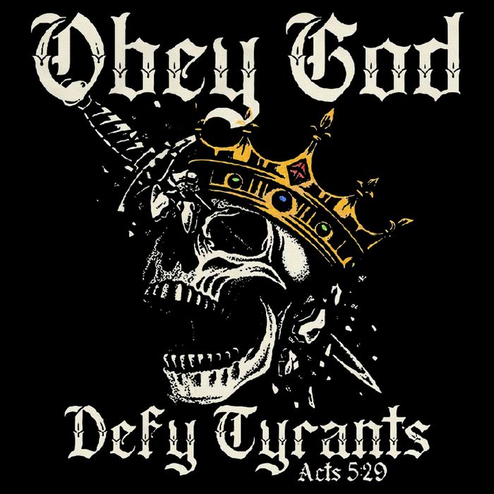 Obey God Defy Tyrants Skull Cooling Performance Long Sleeve Crew