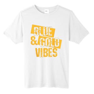 On Game Day Football We Wear Blue And Vibes Gold School Spirit Tall Fusion ChromaSoft Performance T-Shirt