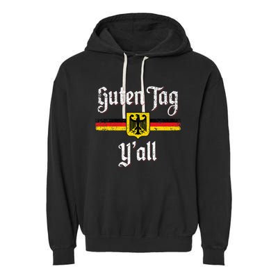 Oktoberfest German Flag Prost Guten Tag YAll Garment-Dyed Fleece Hoodie