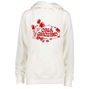 Orla Gartland Flower Womens Funnel Neck Pullover Hood