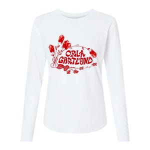 Orla Gartland Flower Womens Cotton Relaxed Long Sleeve T-Shirt