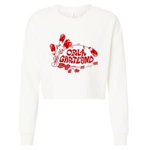 Orla Gartland Flower Cropped Pullover Crew