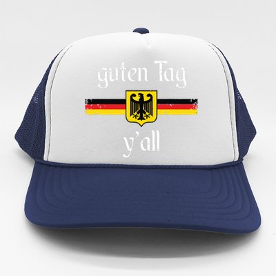 Oktoberfest German Flag Eagle Prost Guten Tag Yall Trucker Hat