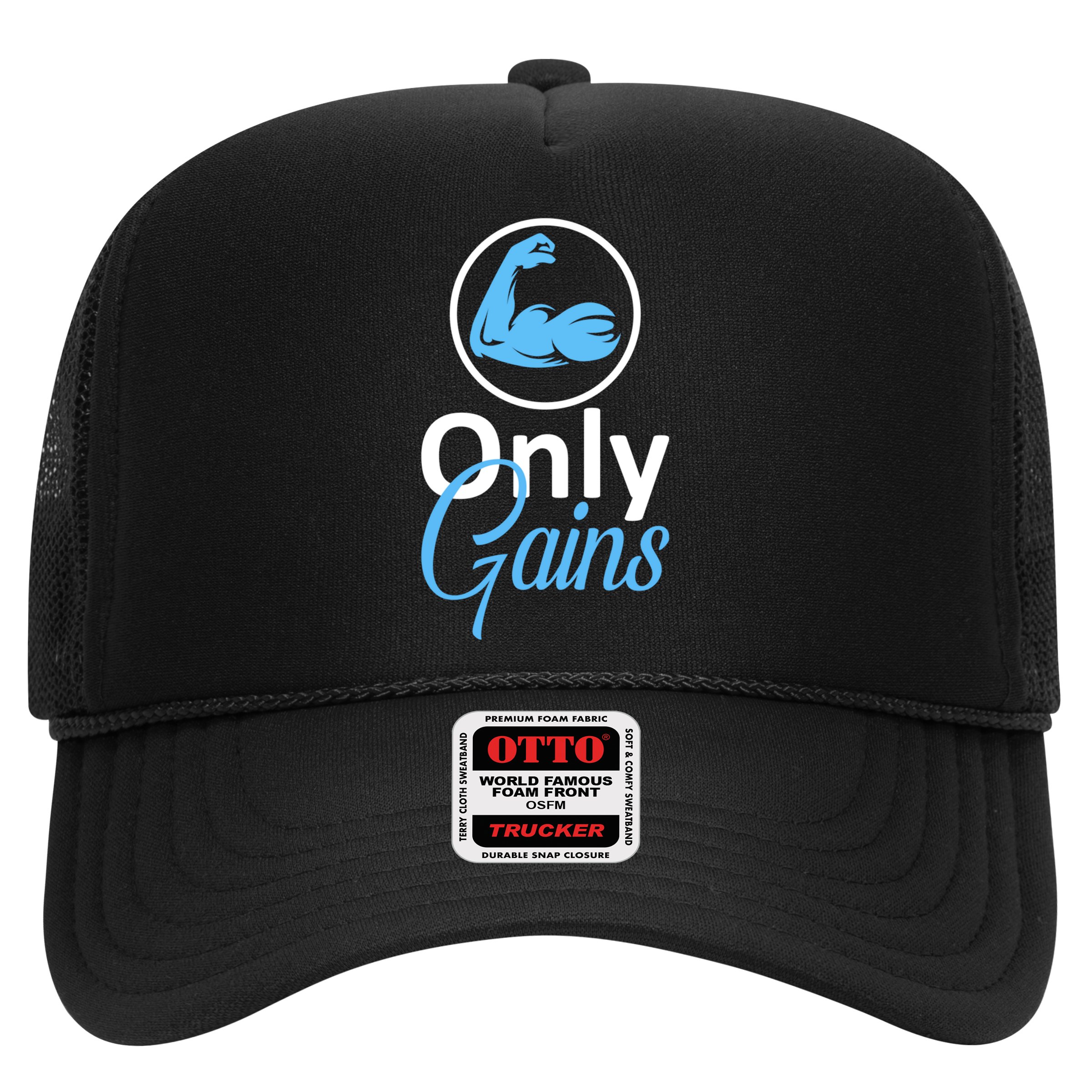 Only Gains Funny Gym Fitness Workout Parody Hat