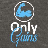 Only Gains Funny Gym Fitness Workout Parody Cotton Canvas Backpack