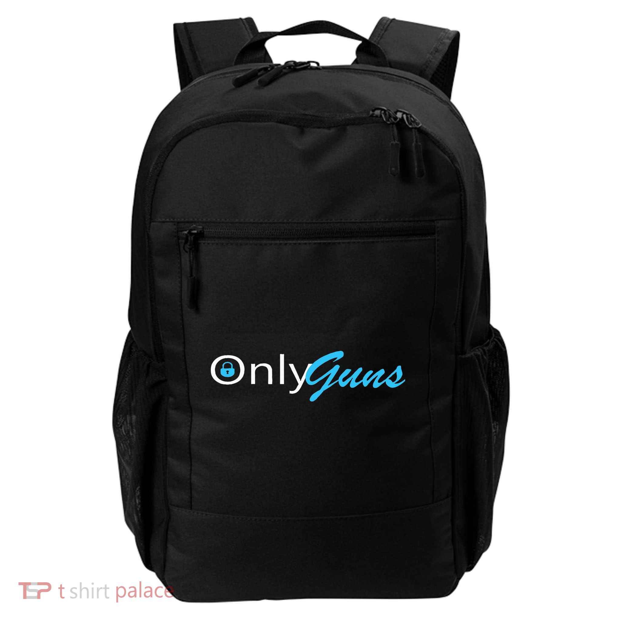 Only Guns Funny Gun Owner Ammo Daily Commute Backpack