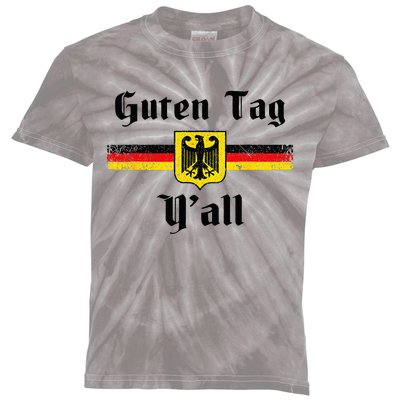 Oktoberfest German Flag Eagle Prost Guten Tag YAll Fun Idea Kids Tie-Dye T-Shirt