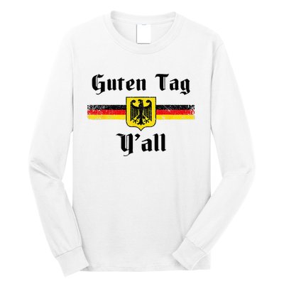 Oktoberfest German Flag Eagle Prost Guten Tag YAll Fun Idea Long Sleeve Shirt