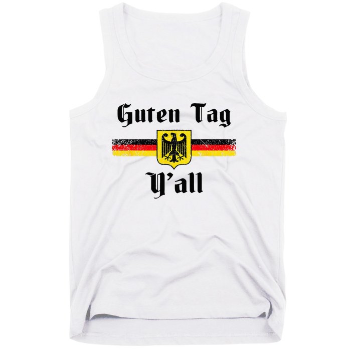 Oktoberfest German Flag Eagle Prost Guten Tag YAll Fun Idea Tank Top