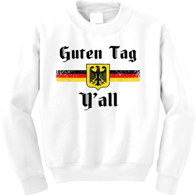 Oktoberfest German Flag Eagle Prost Guten Tag YAll Fun Idea Kids Sweatshirt