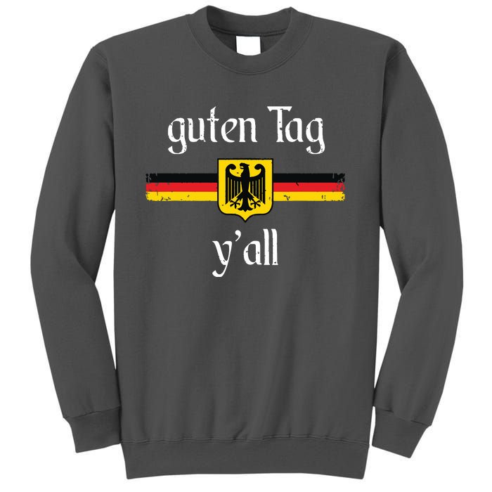 Oktoberfest German Flag Eagle Prost Guten Tag YAll Tall Sweatshirt