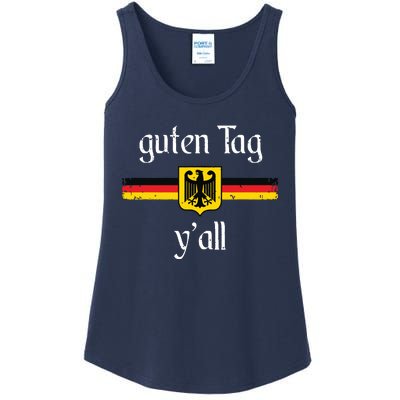 Oktoberfest German Flag Eagle Prost Guten Tag YAll Ladies Essential Tank