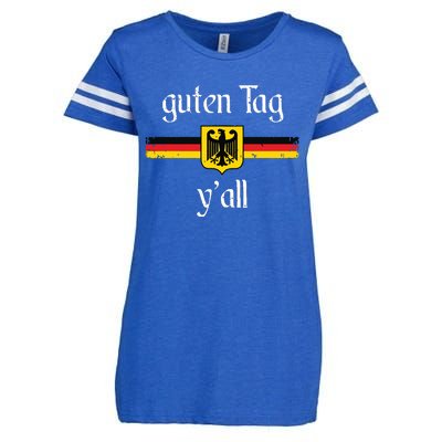 Oktoberfest German Flag Eagle Prost Guten Tag YAll Enza Ladies Jersey Football T-Shirt