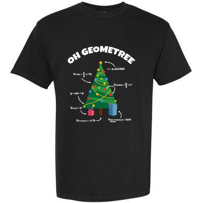 Oh Geometree Funny Christmas Tree Math Teacher Garment-Dyed Heavyweight T-Shirt