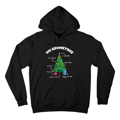 Oh Geometree Funny Christmas Tree Math Teacher Hoodie